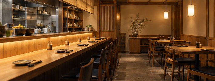 架空の和食店の料理・店内イメージ